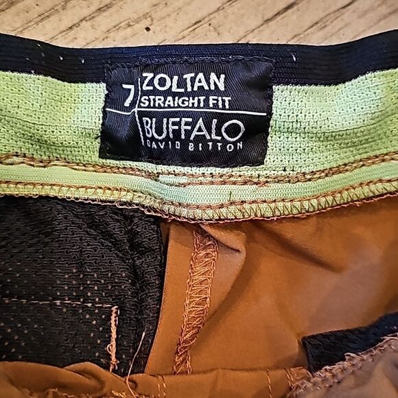 Tan joggers size 7 straight fit Buffalo David Bitton - Picture 3 of 11